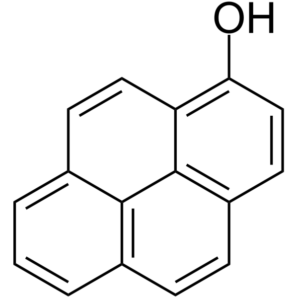 1-Hydroxypyrene Chemical Structure 1-Hydroxypyrene (Synonyms: 1-羟基芘)