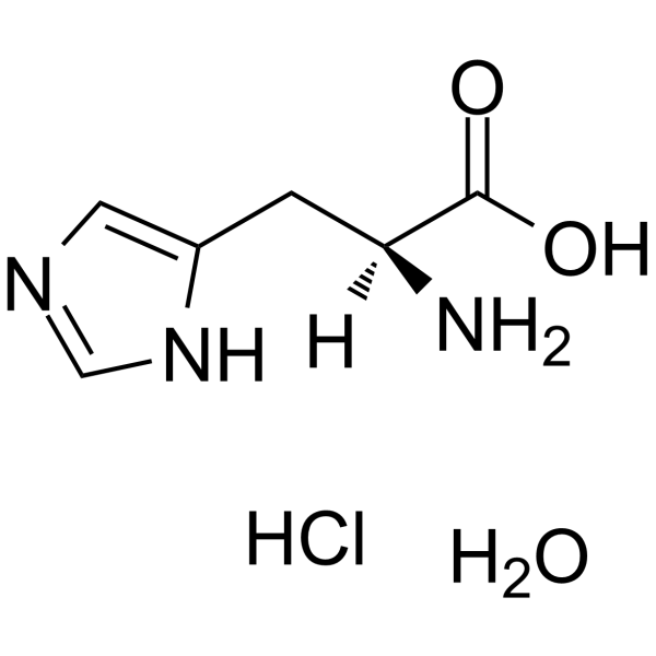 L-Histidine hydrochloride hydrate Chemical Structure L-Histidine hydrochloride hydrate (Synonyms: H-His-OH.HCl.H2O)