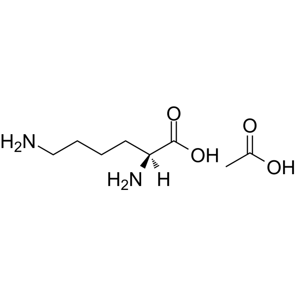 L-Lysine acetate Chemical Structure L-Lysine acetate (Synonyms: 醋酸赖氨酸)
