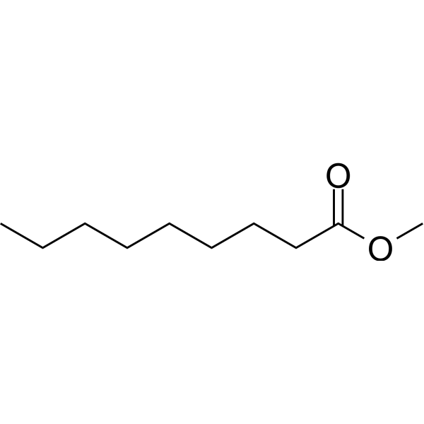 Methyl nonanoate Chemical Structure Methyl nonanoate (Synonyms: Pelargonic acid methyl ester)