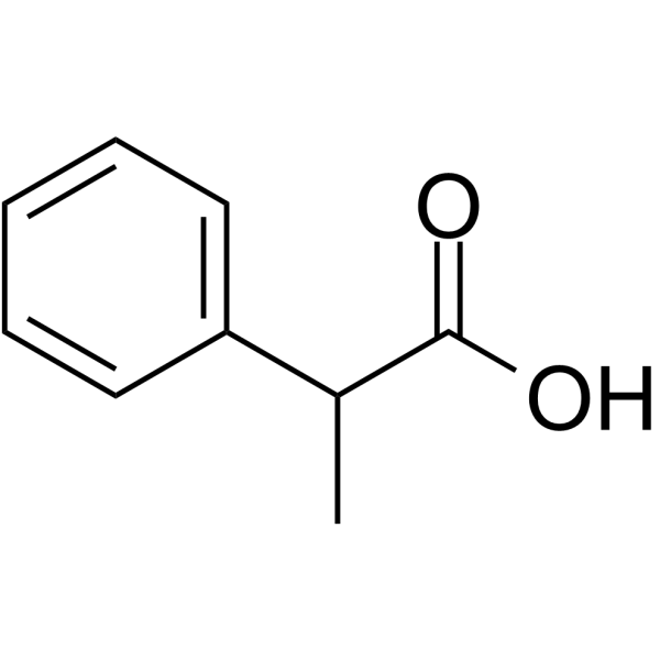 2-Phenylpropionic acid Chemical Structure 2-Phenylpropionic acid