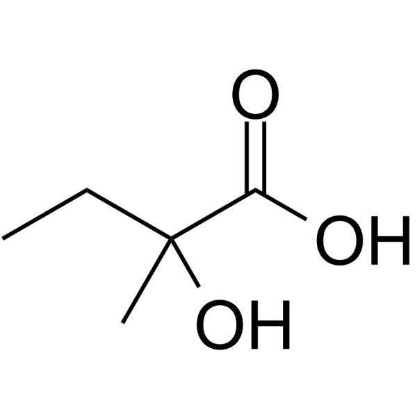 2-Hydroxy-2-methylbutanoic acid Chemical Structure 2-Hydroxy-2-methylbutanoic acid
