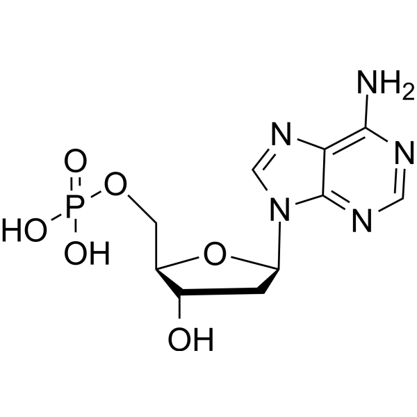 2'-Deoxyadenosine-5'-monophosphate Chemical Structure 2