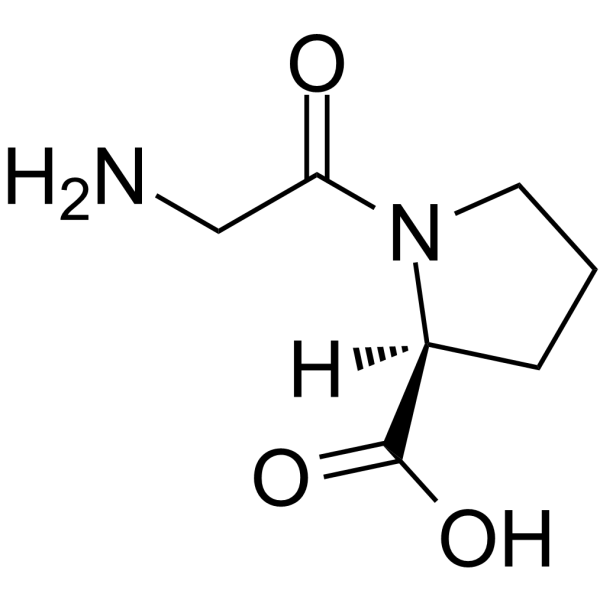 H-Gly-Pro-OH Chemical Structure H-Gly-Pro-OH