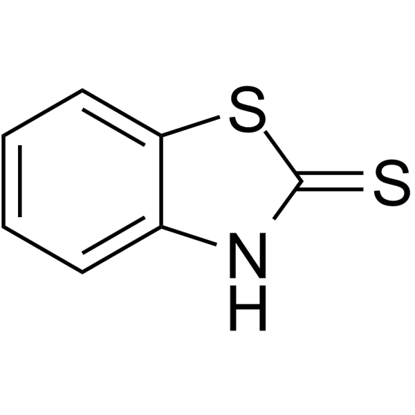 2-Mercaptobenzothiazole Chemical Structure 2-Mercaptobenzothiazole