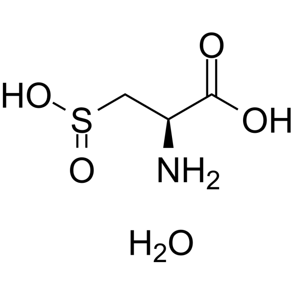 L-Cysteinesulfinic acid monohydrate Chemical Structure L-Cysteinesulfinic acid monohydrate (Synonyms: L-半胱亚磺酸)