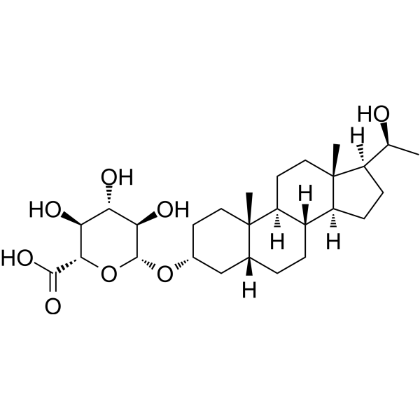 Pregnanediol 3-glucuronide Chemical Structure Pregnanediol 3-glucuronide