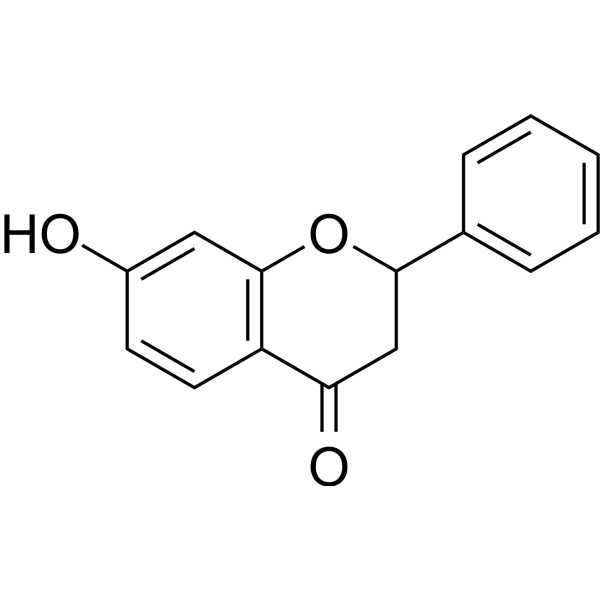 7-Hydroxyflavanone Chemical Structure 7-Hydroxyflavanone