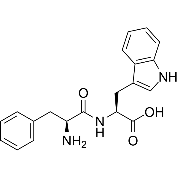 H-Phe-Trp-OH Chemical Structure H-Phe-Trp-OH (Synonyms: Phenylalanyltryptophan)