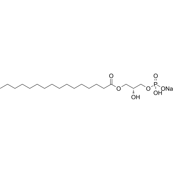 1-Palmitoyl-sn-glycerol 3-phosphate sodium salt Chemical Structure 1-Palmitoyl-sn-glycerol 3-phosphate sodium salt (Synonyms: 1-P-GPA sodium salt)