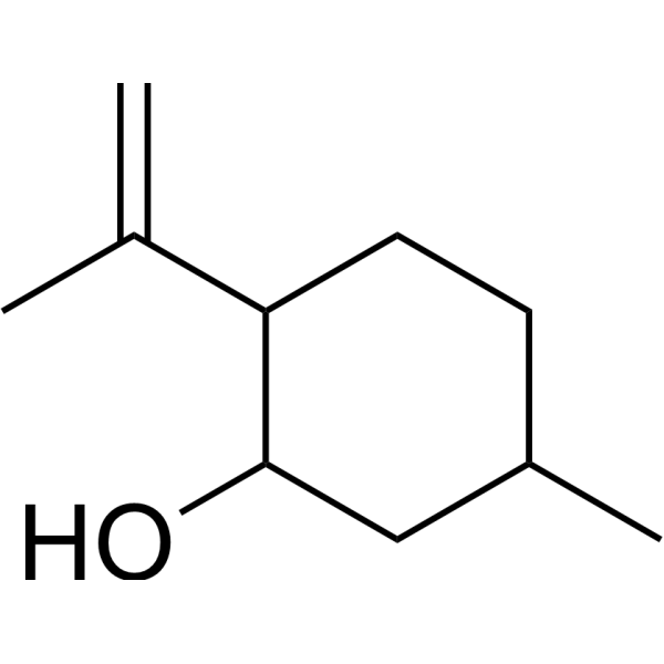 Isopulegol Chemical Structure Isopulegol (Synonyms: 5-甲基-2-(1-甲基乙烯基)环己醇)