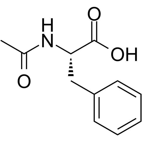 N-Acetyl-L-phenylalanine Chemical Structure N-Acetyl-L-phenylalanine (Synonyms: N-乙酰-L-苯丙氨酸; N-Acetylphenylalanine)