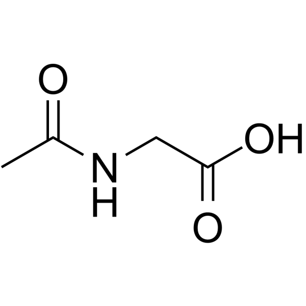 N-Acetylglycine Chemical Structure N-Acetylglycine (Synonyms: Aceturic acid; Acetamidoacetic acid)
