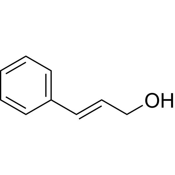 Cinnamyl Alcohol Chemical Structure Cinnamyl Alcohol (Synonyms: 肉桂醇)