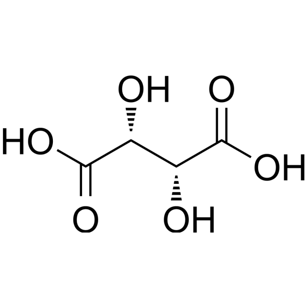 L-Tartaric acid Chemical Structure L-Tartaric acid (Synonyms: L-酒石酸; L-(+)-Tartaric acid)