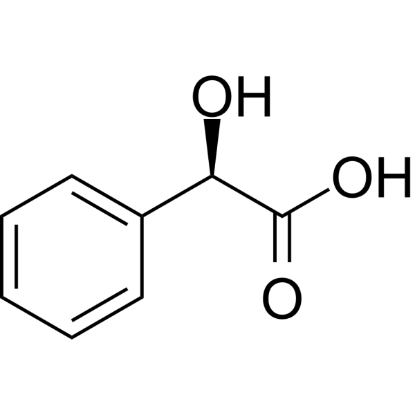 D-(-)-Mandelic acid Chemical Structure D-(-)-Mandelic acid (Synonyms: (R)-(-)-Mandelic acid)