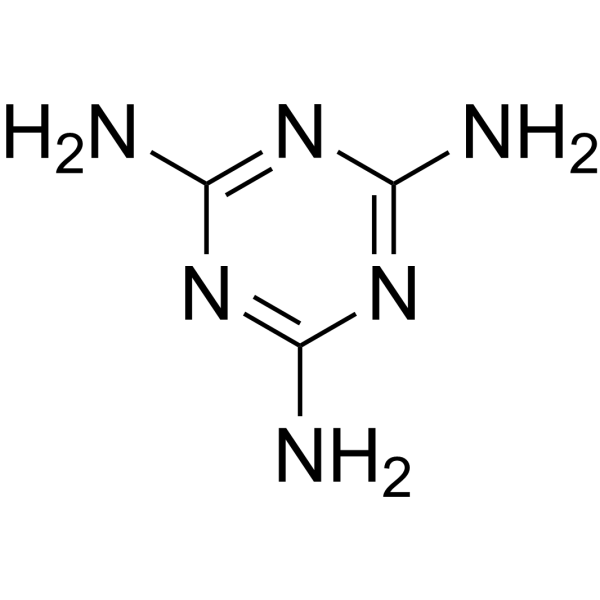 Melamine Chemical Structure Melamine (Synonyms: 三聚氰胺)