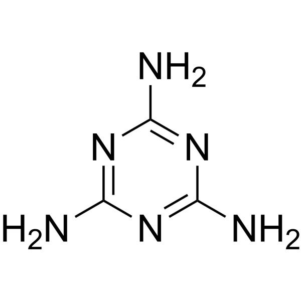 Melamine (Standard) Chemical Structure Melamine (Standard) (Synonyms: 三聚氰胺 (标准品);密胺 (标准品);三聚氰酰胺 (标准品))