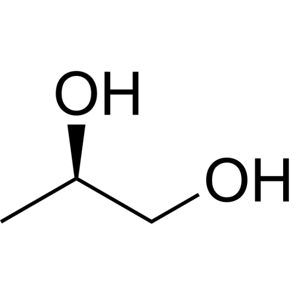 (R)-(-)-1,2-Propanediol Chemical Structure (R)-(-)-1,2-Propanediol (Synonyms: (R)-(-)-1,2-丙二醇)